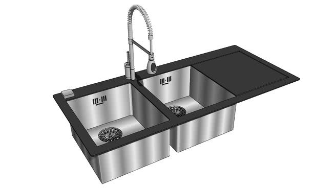 厨卫水槽模型-编号164750 sketchup室内模型下载 第1张