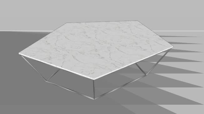 纳图兹巧克力桌T108 sketchup室内模型下载 第1张