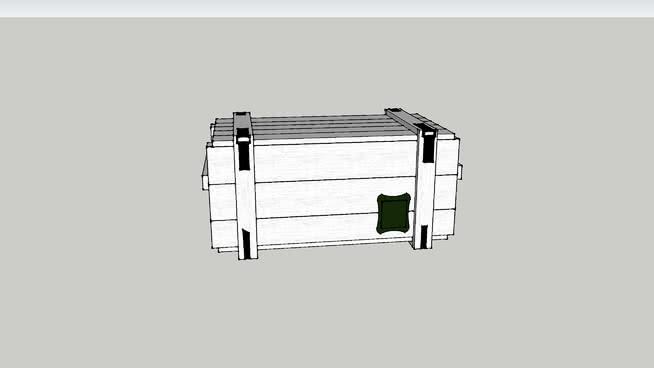 盒子容器模型-编号165518 sketchup室内模型下载 第1张