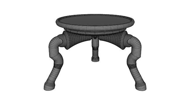 旋转table室内模型赏析 sketchup室内模型下载 第1张