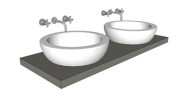 厨卫水槽模型-编号1106 sketchup室内模型下载 第1张