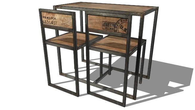 桌子椅子集制造、210 室内模型 sketchup室内模型下载 第1张