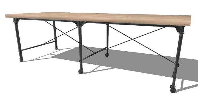 桌子吃饭阿奇博尔德，室内模型76。 sketchup室内模型下载 第1张