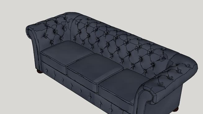 沙发模型-编号166852 sketchup室内模型下载 第1张