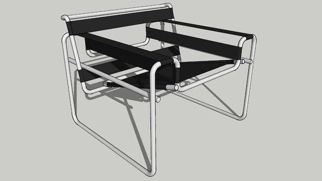 瓦西里椅 sketchup室内模型下载 第1张
