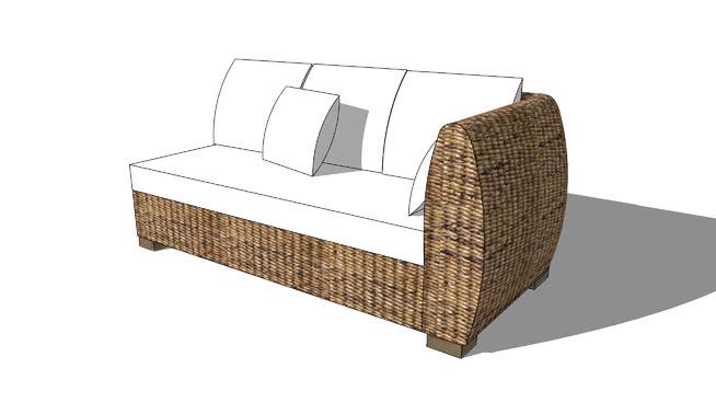 沙发模型-编号167135 sketchup室内模型下载 第1张