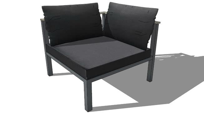 单人休闲椅扶手椅软椅沙发模型-编号167225 sketchup室内模型下载 第1张