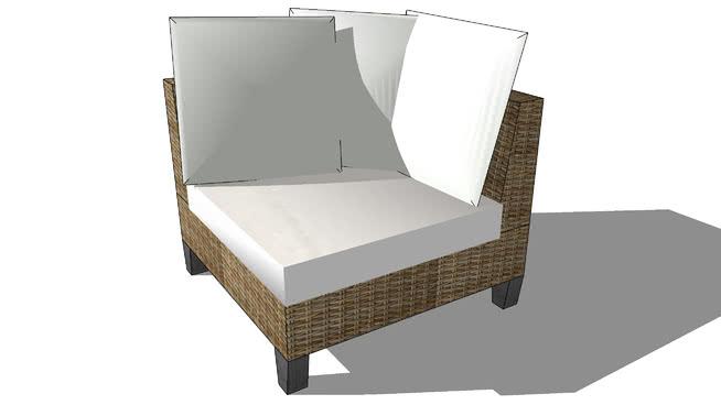 沙发模型-编号167300 sketchup室内模型下载 第1张