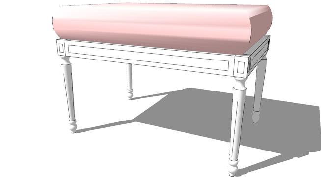 床凳模型-编号167980 sketchup室内模型下载 第1张