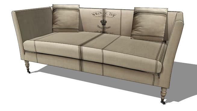 双人沙发模型-编号168077 sketchup室内模型下载 第1张