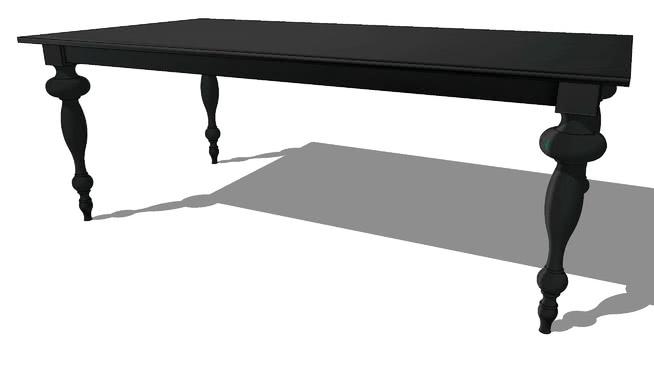 餐桌sketchup模型-编号168410 sketchup室内模型下载 第1张