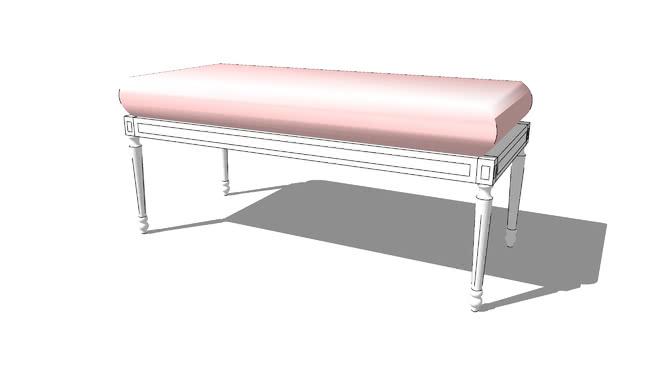 床凳路易斯，文献，室内模型 sketchup室内模型下载 第1张