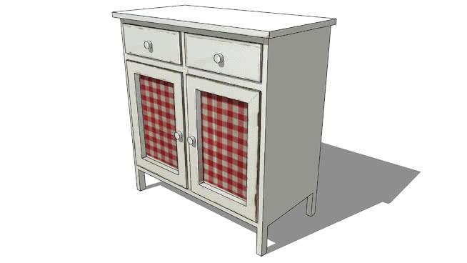 餐边柜模型-编号169217 sketchup室内模型下载 第1张