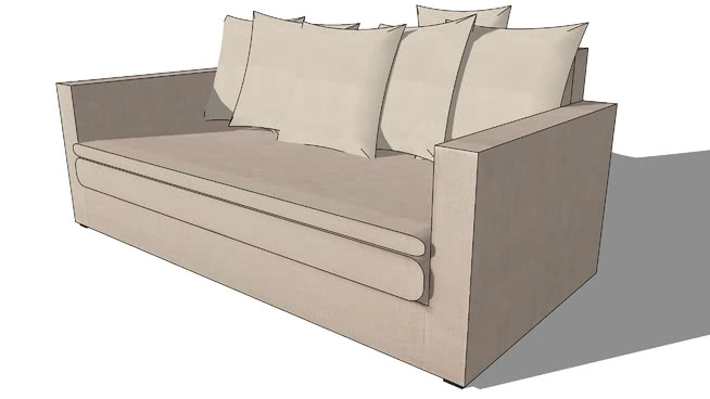 沙发模型-编号170242 sketchup室内模型下载 第1张