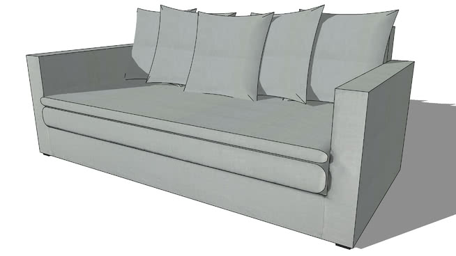 沙发模型-编号170248 sketchup室内模型下载 第1张