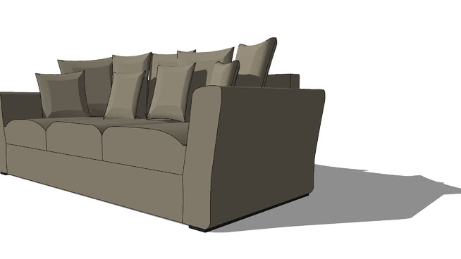 4固定座位沙发鼹鼠Balthazar，，室内模型 sketchup室内模型下载 第1张