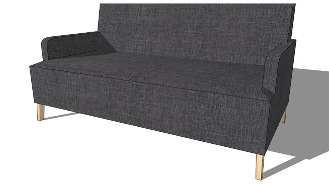 灰色的沙发anth亚当， 室内模型 sketchup室内模型下载 第1张