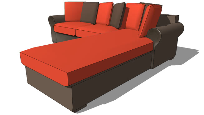 沙发角5座固定安提瓜，的，室内模型 sketchup室内模型下载 第1张