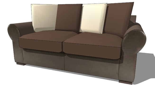 沙发模型-编号170710 sketchup室内模型下载 第1张