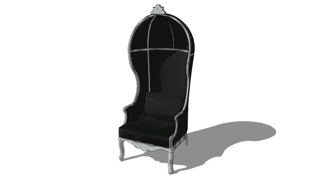 马车，椅子.090室内模型 sketchup室内模型下载 第1张