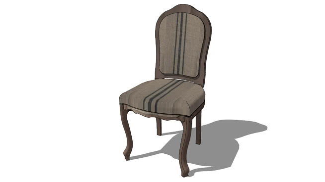 阿德莱德蓝色椅子， 169室内模型 sketchup室内模型下载 第1张