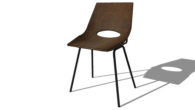 阿姆斯特丹的棕色皮椅，室内模型 sketchup室内模型下载 第1张