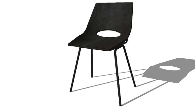 黑色皮椅13328室内模型 sketchup室内模型下载 第1张