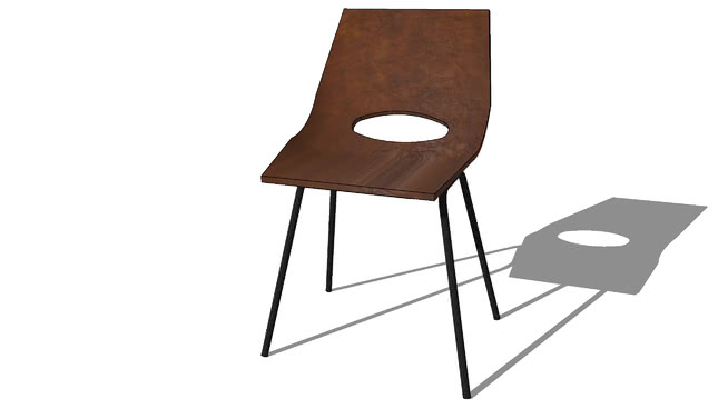 棕色的椅子13330室内模型 sketchup室内模型下载 第1张