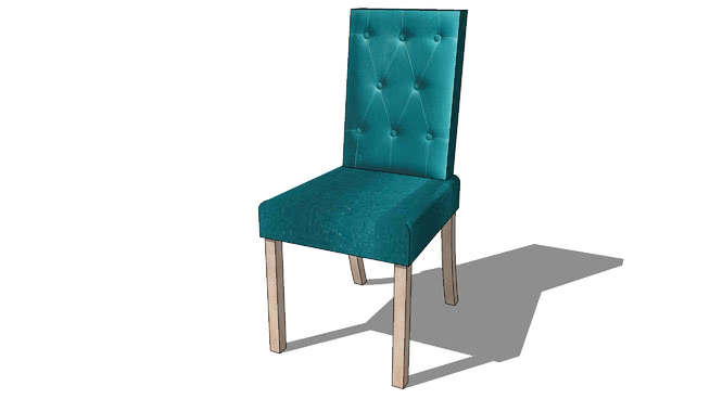 餐椅宴会椅普通椅模型-编号171240 sketchup室内模型下载 第1张