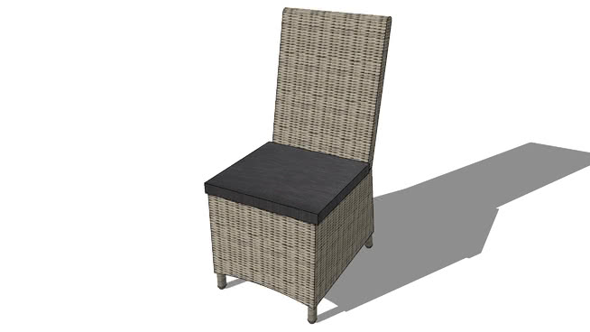 椅子开普敦灰色，室内模型38 sketchup室内模型下载 第1张