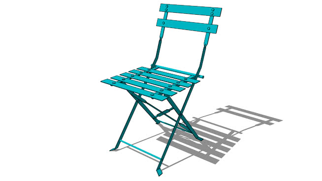 椅子的五彩纸屑的绿松石，，室内模型 sketchup室内模型下载 第1张