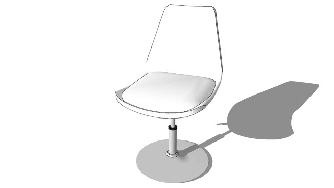 白色椅子圈，家138746，室内模型 sketchup室内模型下载 第1张