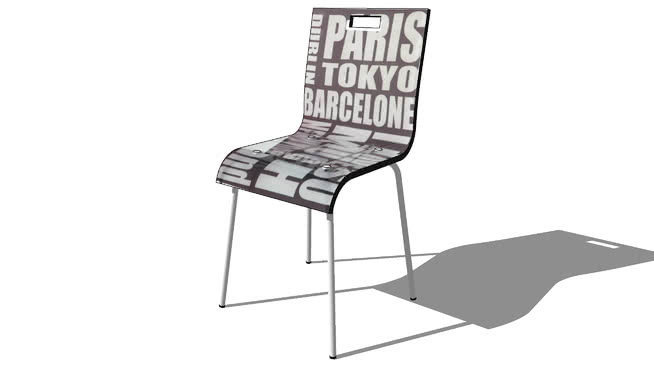 椅子的城市，室内模型 252 sketchup室内模型下载 第1张