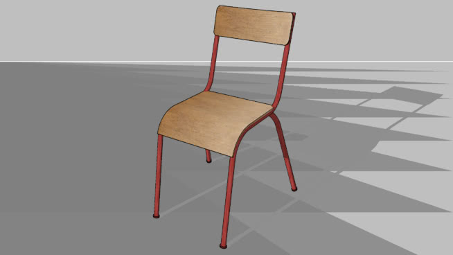 餐椅宴会椅普通椅模型-编号171346 sketchup室内模型下载 第1张