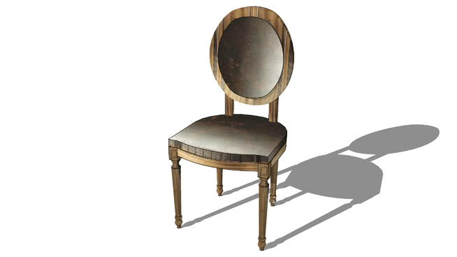 路易斯椅子-编号171364 sketchup室内模型下载 第1张