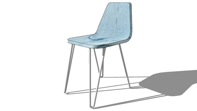 牛仔椅， 室内模型 sketchup室内模型下载 第1张