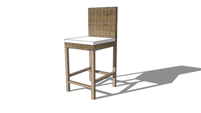 酒吧椅基韦斯特，室内模型 sketchup室内模型下载 第1张