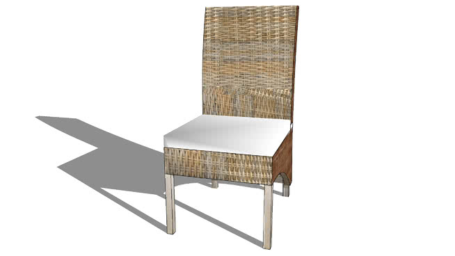 椅子基韦斯特，室内模型 sketchup室内模型下载 第1张