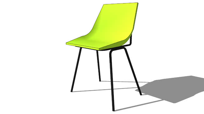 guariche绿色椅子， 室内模型 sketchup室内模型下载 第1张