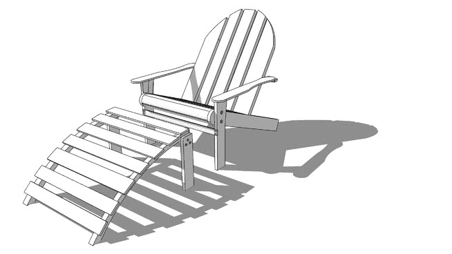 躺椅模型-编号171538 sketchup室内模型下载 第1张