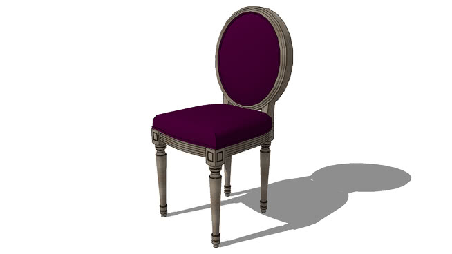 餐椅宴会椅普通椅模型-编号171586 sketchup室内模型下载 第1张
