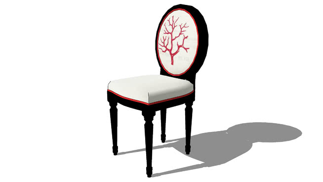 餐椅宴会椅普通椅模型-编号171595 sketchup室内模型下载 第1张
