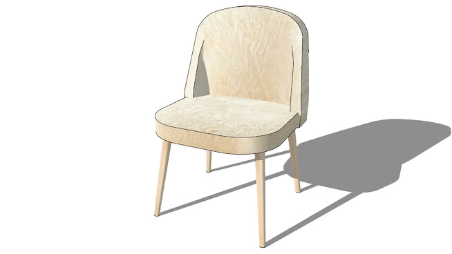 餐椅宴会椅普通椅模型-编号171637 sketchup室内模型下载 第1张