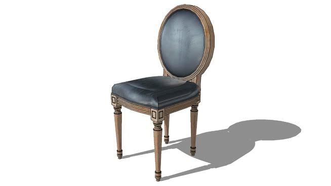 餐椅宴会椅普通椅模型-编号171658 sketchup室内模型下载 第1张