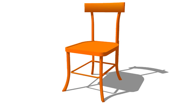 橙色的椅子酒吧，家50，,室内模型。 sketchup室内模型下载 第1张