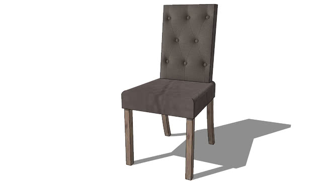 餐椅模型-编号171787 sketchup室内模型下载 第1张