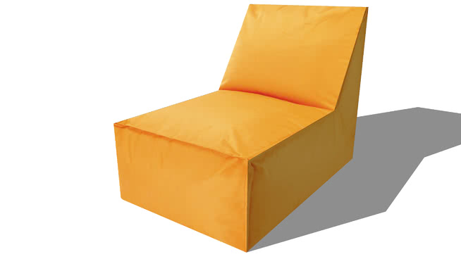 单人休闲椅扶手椅软椅沙发模型-编号172000 sketchup室内模型下载 第1张