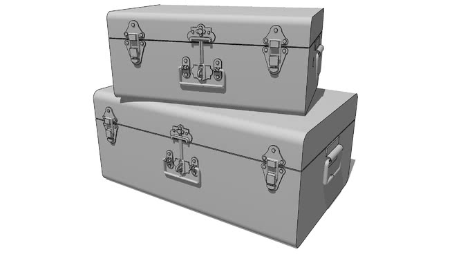 储物箱玩具箱工具箱模型-编号173968 sketchup室内模型下载 第1张