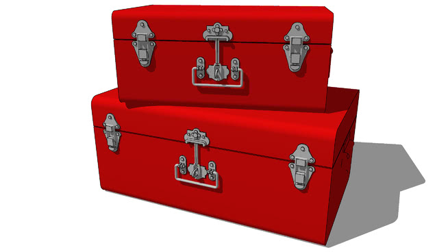 储物箱玩具箱工具箱模型-编号173986 sketchup室内模型下载 第1张