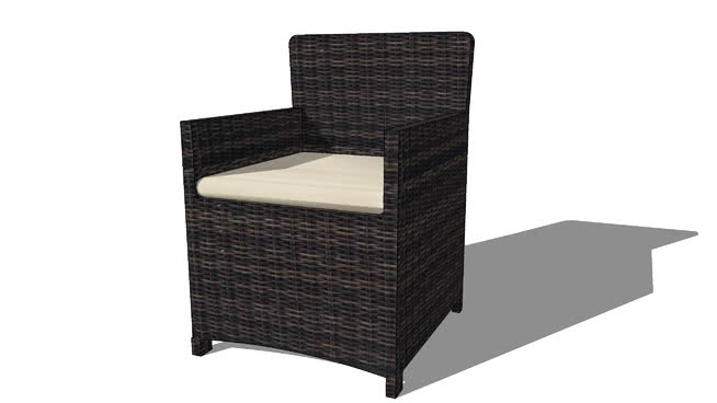 单人休闲椅扶手椅软椅沙发模型-编号174346 sketchup室内模型下载 第1张